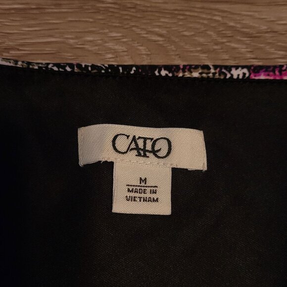 cato Watercolor Maxi Dress M Slinky Knit Stretch Waist Colorful Boho - Picture 8 of 12